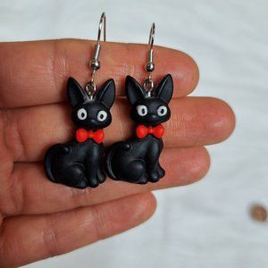 Black Cat Earrings
